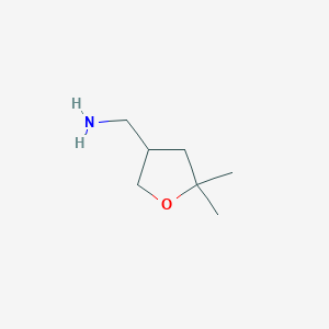 [(5,5-Dimethyltetrahydrofuran-3-yl)methyl]amine
