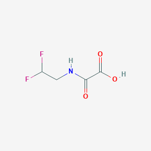 molecular formula C4H5F2NO3 B1430501 [(2,2-Difluoroethyl)carbamoyl]formic acid CAS No. 1461706-89-7