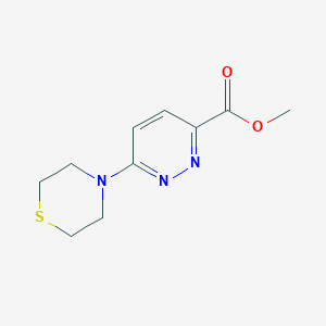 molecular formula C10H13N3O2S B1430502 Methyl 6-thiomorpholinopyridazine-3-carboxylate CAS No. 1797161-20-6