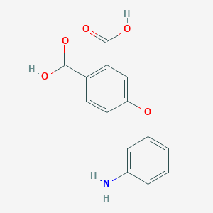 molecular formula C14H11NO5 B14305045 4-(3-aminophenoxy)phthalic Acid CAS No. 113006-47-6