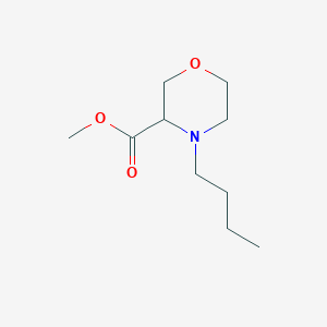 molecular formula C10H19NO3 B1430510 Methyl 4-butylmorpholine-3-carboxylate CAS No. 1565318-36-6
