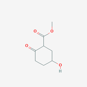 molecular formula C8H12O4 B14305186 Methyl 5-hydroxy-2-oxocyclohexane-1-carboxylate CAS No. 113093-40-6