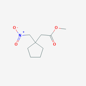 molecular formula C9H15NO4 B14305210 Methyl [1-(nitromethyl)cyclopentyl]acetate CAS No. 112777-74-9