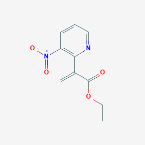 molecular formula C10H10N2O4 B1430523 Ethyl 2-(3-nitropyridin-2-yl)prop-2-enoate CAS No. 1461708-12-2