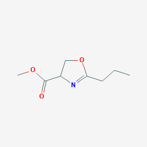 molecular formula C8H13NO3 B1430525 Methyl 2-propyl-4,5-dihydro-1,3-oxazole-4-carboxylate CAS No. 68683-05-6