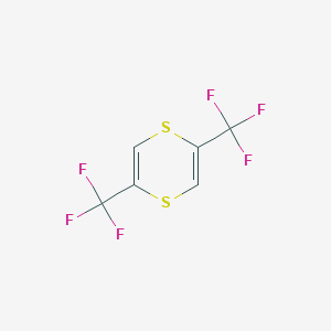 molecular formula C6H2F6S2 B14305280 2,5-Bis(trifluoromethyl)-1,4-dithiine CAS No. 112629-57-9