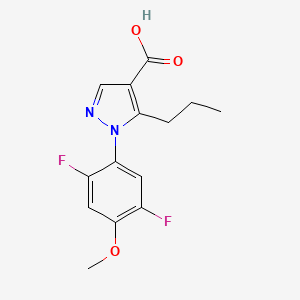 1-(2,5-difluoro-4-methoxyphenyl)-5-propyl-1H-pyrazole-4-carboxylic acid