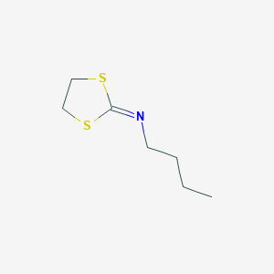 molecular formula C7H13NS2 B14305319 N-Butyl-1,3-dithiolan-2-imine CAS No. 113204-71-0