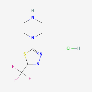 2-(Piperazin-1-yl)-5-(trifluoromethyl)-1,3,4-thiadiazole hydrochloride