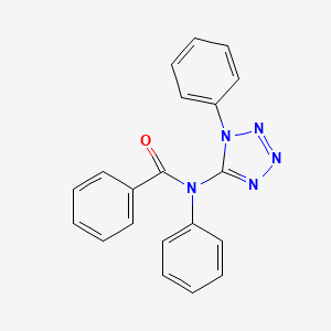 molecular formula C20H15N5O B14305409 N-Phenyl-N-(1-phenyl-1H-tetrazol-5-yl)benzamide CAS No. 114284-49-0