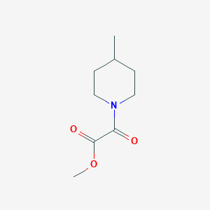 molecular formula C9H15NO3 B1430549 Methyl 2-(4-methylpiperidin-1-yl)-2-oxoacetate CAS No. 1565657-91-1