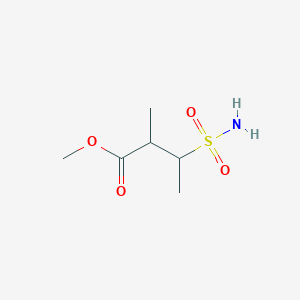 molecular formula C6H13NO4S B1430553 Methyl 2-methyl-3-sulfamoylbutanoate CAS No. 1797757-55-1