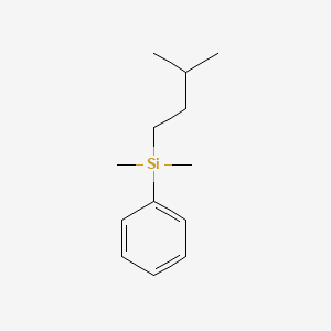 molecular formula C13H22Si B14305565 Dimethyl(3-methylbutyl)phenylsilane CAS No. 112197-44-1