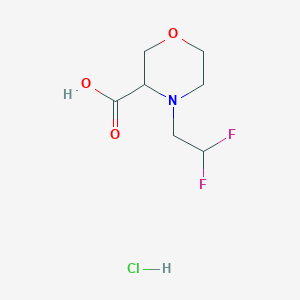 4-(2,2-Difluoroethyl)morpholine-3-carboxylic acid hydrochloride