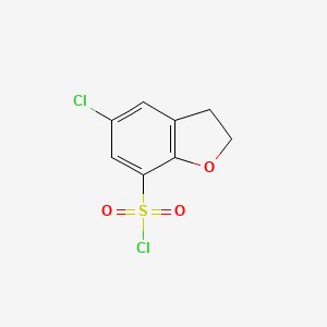 5-Chloro-2,3-dihydro-1-benzofuran-7-sulfonyl chloride
