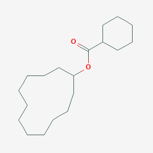 molecular formula C19H34O2 B14305704 Cyclododecyl cyclohexanecarboxylate CAS No. 114309-03-4