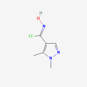 N-hydroxy-1,5-dimethyl-1H-pyrazole-4-carbonimidoyl chloride