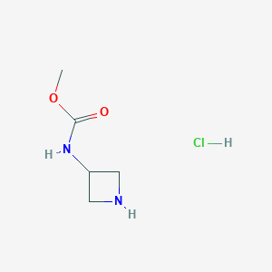 molecular formula C5H11ClN2O2 B1430572 methyl N-(azetidin-3-yl)carbamate hydrochloride CAS No. 1803610-94-7