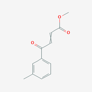 molecular formula C12H12O3 B14305734 Methyl 4-(3-methylphenyl)-4-oxobut-2-enoate CAS No. 113709-51-6