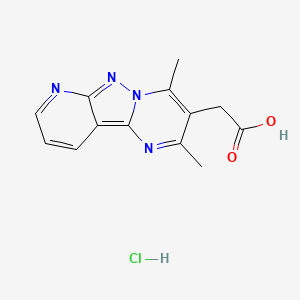 (2,4-Dimethylpyrido[2',3':3,4]pyrazolo[1,5-a]pyrimidin-3-yl)acetic acid hydrochloride