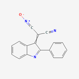 molecular formula C17H9N3O B14305757 Cyano(2-phenyl-3H-indol-3-ylidene)acetonitrile oxide CAS No. 112701-81-2