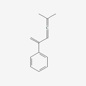 molecular formula C13H14 B14305791 Benzene, (4-methyl-1-methylene-2,3-pentadienyl)- CAS No. 122444-76-2