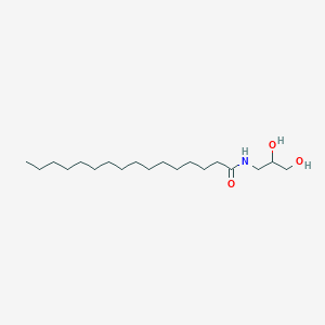 molecular formula C19H39NO3 B14305819 Hexadecanamide, N-(2,3-dihydroxypropyl)- CAS No. 112988-88-2