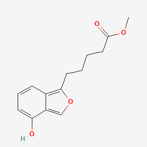 molecular formula C14H16O4 B14305852 Methyl 5-(4-hydroxy-2-benzofuran-1-YL)pentanoate CAS No. 113655-56-4