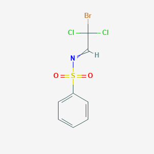 molecular formula C8H6BrCl2NO2S B14305854 N-(2-Bromo-2,2-dichloroethylidene)benzenesulfonamide CAS No. 119200-29-2