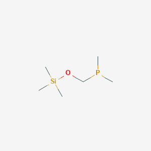 molecular formula C6H17OPSi B14305859 Dimethyl{[(trimethylsilyl)oxy]methyl}phosphane CAS No. 114558-93-9