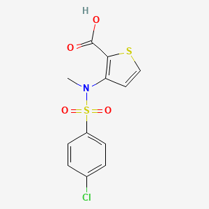 3-[[(4-Chlorophenyl)sulfonyl](methyl)amino]thiophene-2-carboxylic acid