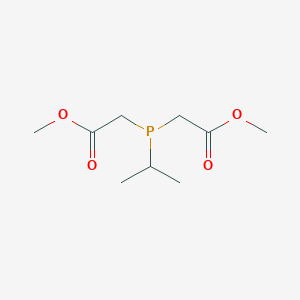 molecular formula C9H17O4P B14305882 Dimethyl 2,2'-[(propan-2-yl)phosphanediyl]diacetate CAS No. 122057-59-4