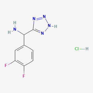 (3,4-difluorophenyl)(1H-1,2,3,4-tetrazol-5-yl)methanamine hydrochloride