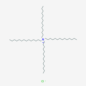 molecular formula C56H116ClN B14305920 N,N,N-Tritetradecyltetradecan-1-aminium chloride CAS No. 122290-18-0