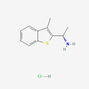 (1S)-1-(3-methyl-1-benzothiophen-2-yl)ethan-1-amine hydrochloride