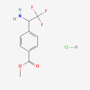 Methyl 4-(1-amino-2,2,2-trifluoroethyl)benzoate hydrochloride