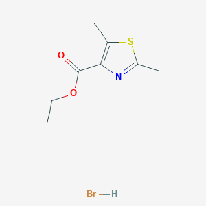 molecular formula C8H12BrNO2S B1430595 Ethyl 2,5-dimethyl-1,3-thiazole-4-carboxylate hydrobromide CAS No. 1803610-34-5