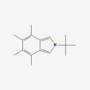 molecular formula C16H23N B14305980 2-tert-Butyl-4,5,6,7-tetramethyl-2H-isoindole CAS No. 126134-15-4