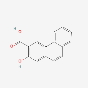 molecular formula C15H10O3 B14305988 2-hydroxyphenanthrene-3-carboxylic Acid CAS No. 117978-17-3