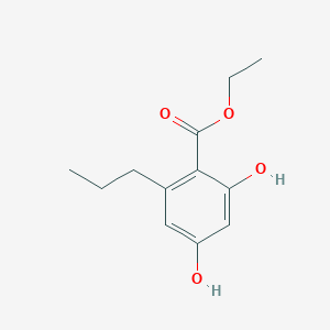 molecular formula C12H16O4 B1430600 Ethyl 2,4-dihydroxy-6-propylbenzoate CAS No. 21855-51-6