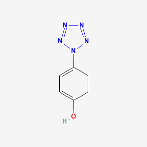 molecular formula C6H5N5O B14306028 4-(1H-Pentazol-1-yl)phenol CAS No. 120089-55-6
