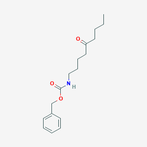 molecular formula C17H25NO3 B14306049 Carbamic acid, (5-oxononyl)-, phenylmethyl ester CAS No. 116437-36-6