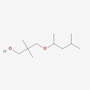 molecular formula C11H24O2 B14306087 2,2-Dimethyl-3-[(4-methylpentan-2-yl)oxy]propan-1-ol CAS No. 113271-61-7