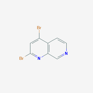 molecular formula C8H4Br2N2 B1430613 2,4-Dibromo-1,7-naphthyridine CAS No. 54920-77-3
