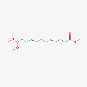 molecular formula C15H26O4 B14306139 Methyl 12,12-dimethoxydodeca-4,8-dienoate CAS No. 113246-47-2
