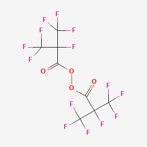 molecular formula C8F14O4 B14306147 Bis[2,3,3,3-tetrafluoro-1-oxo-2-(trifluoromethyl)propyl] peroxide CAS No. 111632-55-4