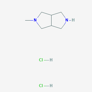 molecular formula C7H15ClN2 B1430617 2-Methyloctahydropyrrolo[3,4-c]pyrrole dihydrochloride CAS No. 1187927-43-0