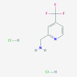 molecular formula C7H9Cl2F3N2 B1430619 (4-(Trifluoromethyl)pyridin-2-yl)methanamine dihydrochloride CAS No. 1303968-41-3