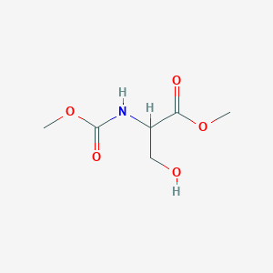 molecular formula C6H11NO5 B143062 Methyl 3-hydroxy-2-(methoxycarbonylamino)propanoate CAS No. 143076-21-5
