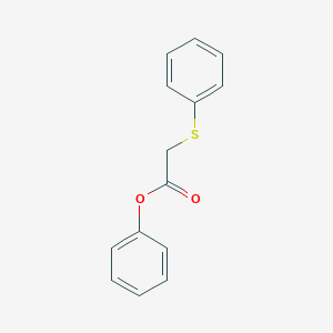 molecular formula C14H12O2S B14306201 Acetic acid, (phenylthio)-, phenyl ester CAS No. 112445-70-2